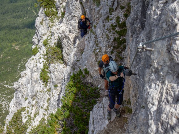 Via ferrata Sci Club 18, Mt Faloria