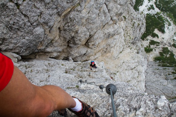 Via ferrata Sci Club 18, Mt Faloria