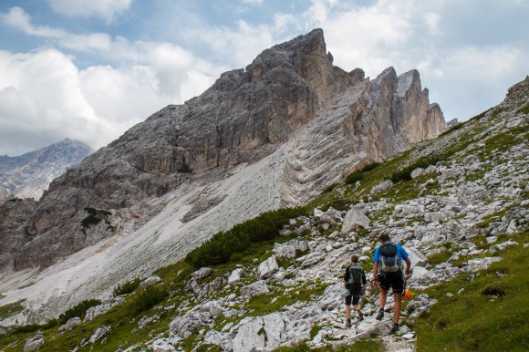 On our way down from Punta Fiames